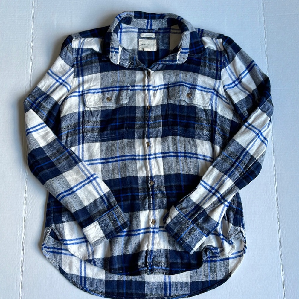 Blue American Eagle Flannel